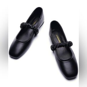 C.Paravano Mary Jane Shoes for Womens Flats Leather Ballet Flat